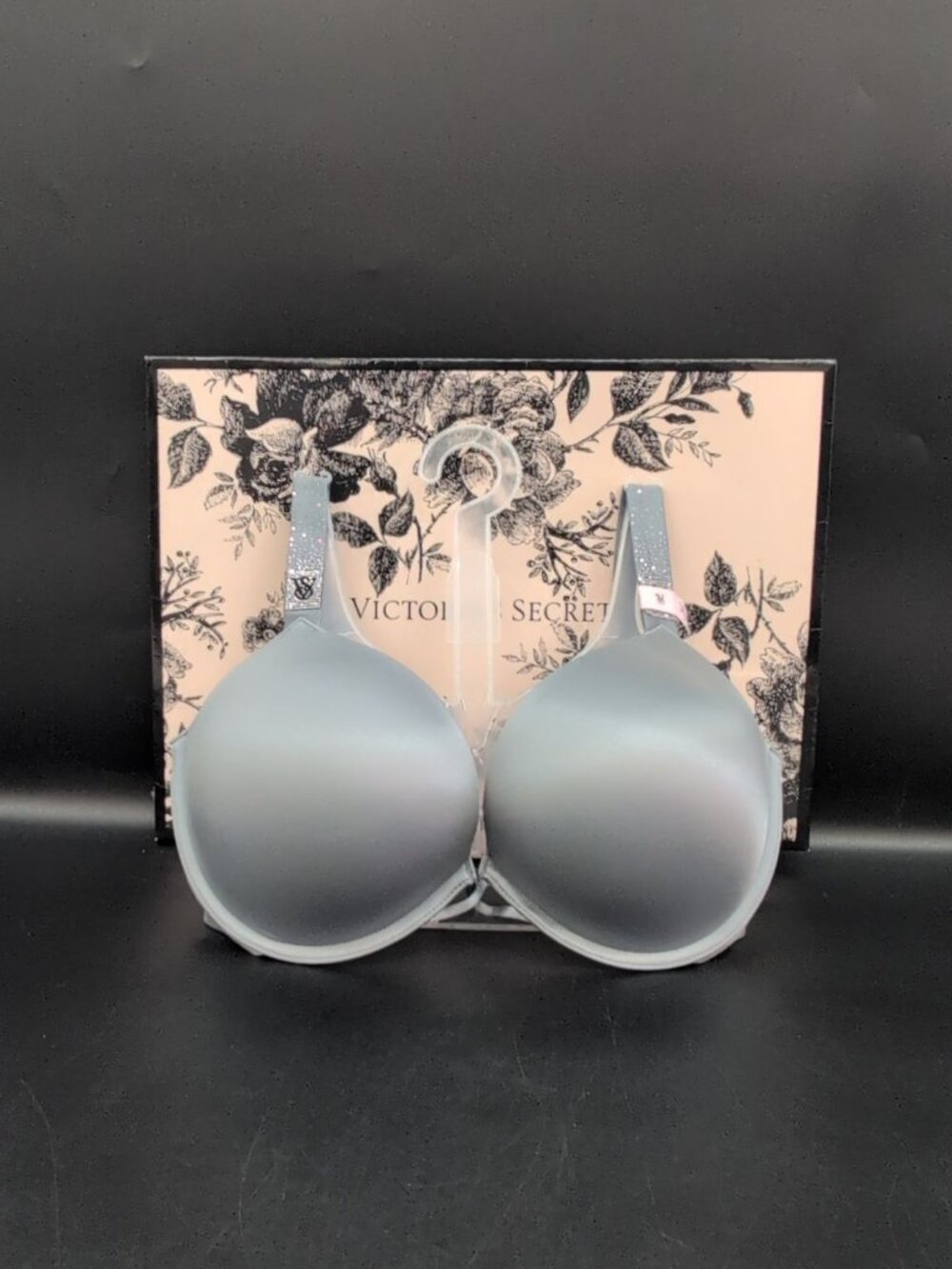 Victoria Secret Very Sexy Scattered Shine Strap Push Up Bra 34DD Asteroid Grey